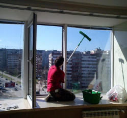 Мытье окон в однокомнатной квартире Семилуки